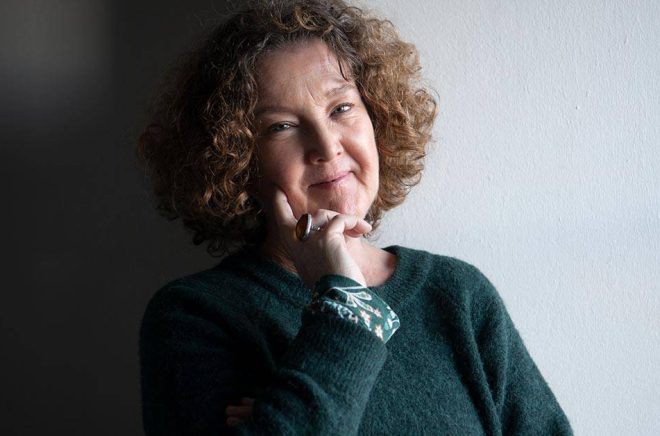 Anna-Karin Palm är en av fem författare som har nominerats till novellpriset. Arkivbild: Fredrik Sandberg/TT.