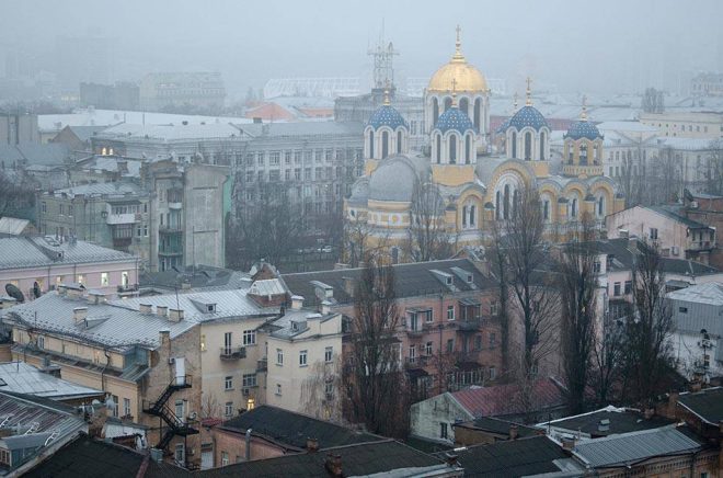 Centrala Kiev – där den största bokmässan hålls, trots kriget. Arkivbild: Ola Torkelsson / TT.