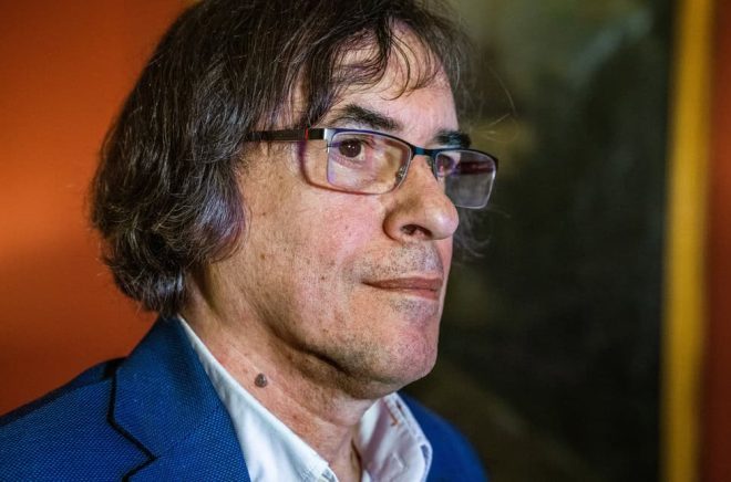 Författaren Mircea Cartarescu. Arkivbild: CLAUDIO BRESCIANI / TT.