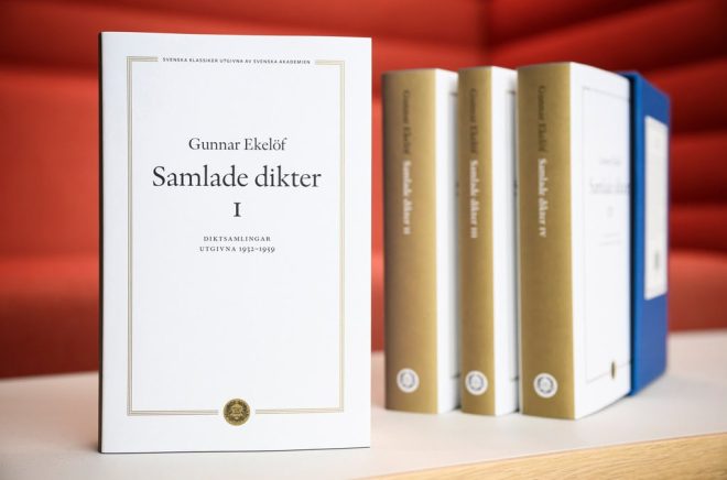 Gunnar Ekelöfs samlade dikter i Svenska Akademiens utgåva har utökats med hans opublicerade verk. Foto: Henrik Montgomery/TT.