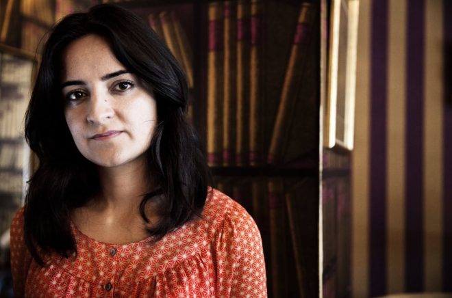 TT-ivarlovinnare-2025 Författaren Marjaneh Bakhtiari. Foto: Stina Gullander/TT.