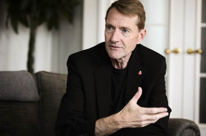 Jim Grant, mer känd som Lee Child, har skrivit böckerna om den före detta militärpolisen Jack Reacher. Nu har han gått i pension. Arkivbild: HENRIK MONTGOMERY/TT.