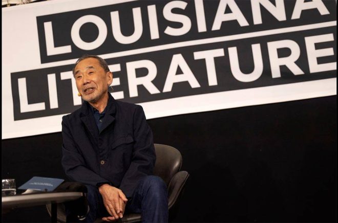 Japanen Haruki Murakami, 74, mötte publiken samtliga fyra dagar under litteraturfestivalen på Louisiana i danska Humlebæk. Pressbild: KLAUS HOLSTING/LOUISIANA MUSEUM OF MODERN ART.