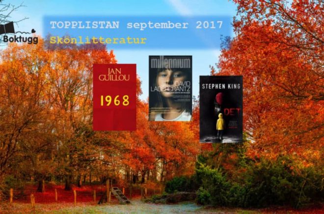 Topplista september 2017 - Skönlitteratur