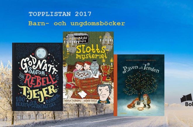 De 20 mest sålda barn- och ungdomsböckerna i Sverige under 2017. Bakgrundsbild: Fotolia. Montage: Boktugg.