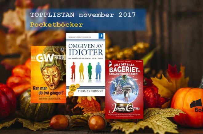 De mest sålda pocketböckerna i Sverige i november 2017. Bakgrundsfoto: iStock.