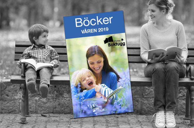 Boktuggs vårkatalog innehåller alla vårens böcker som utkommer januari-april 2019. Bakgrundsfoto: iStock.