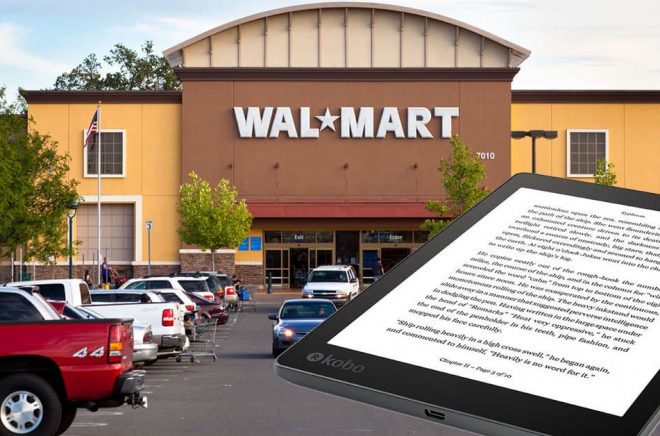 Walmart + Kobo = Sant. Nu ska Walmart börja sälja både eböcker och läsplattor i sina butiker. Foto: Fotolia. Montage: Boktugg.