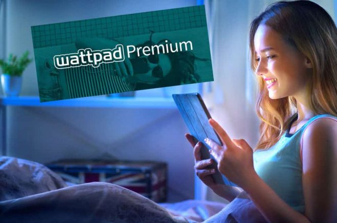 Wattpad introducerar Premium, ett reklamfritt alternativ för sina medlemmar. Foto: Fotolia. Bildmontage: Boktugg.