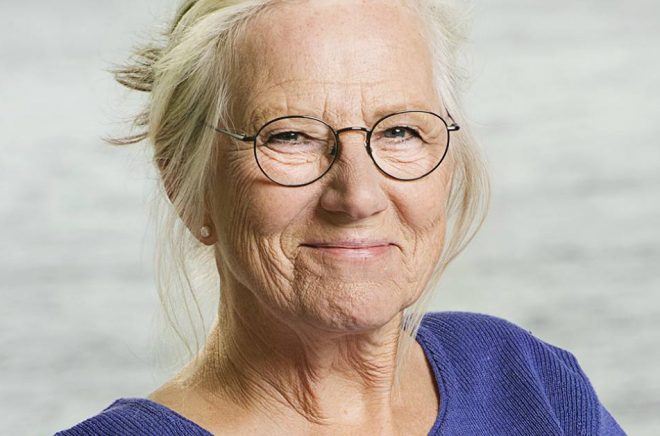 Jujja Wieslander, författare bl a till böckerna om Mamma mu och Kråkan, besöker Stora Barnboksdagen 2020. Foto: Magnus Liam Karlsson