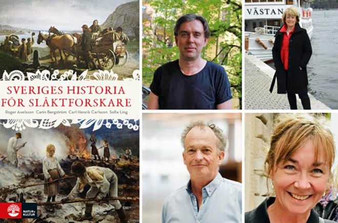 Sveriges historia för släktforskare av Roger Axelsson, Carin Bergström, Carl Henrik Carlsson och Sofia Ling har röstats fram
som Årets bok om svensk historia 2022 av Nättidningen Svensk Historias läsare. Foto: Pressbild.