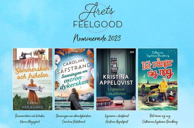 Fyra finalister i tävlingen Årets feelgood 2023.