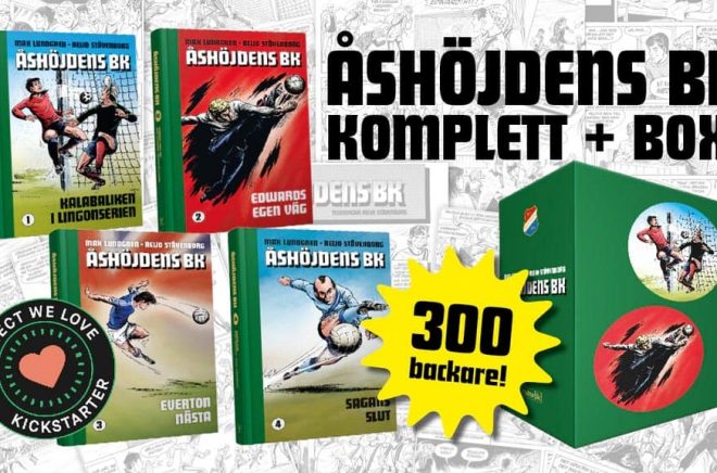 Åshöjdens BK gör succé som Kickstarter och snart finns hela den tecknade serien samlad i bokform.