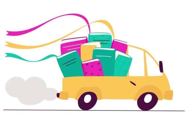 Transport av böcker - är det mest klimatsmart med ehandelspaket eller butikshandel? Enligt en studie som Adlibris medverkat i kan böcker ge mindre klimatpåverkan vid ehandel. Foto: iStock.