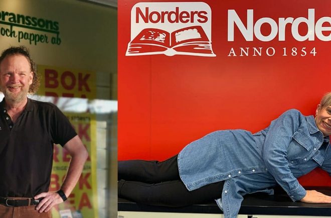 Lars Göransson på Göranssons Bok & papper i Varberg lämnar kedjan Akademibokhandeln liksom Åsa Fridolfsson med Norders i Falköping. Foto: Privat.