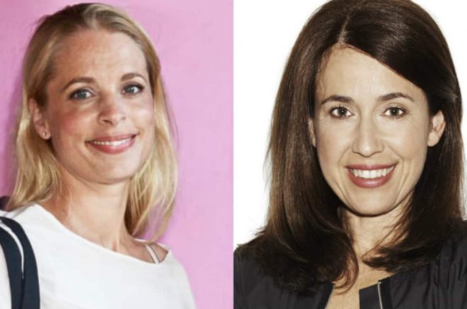 Céline Hamilton och Carina Nunstedt blir kollegor på HarperCollins.