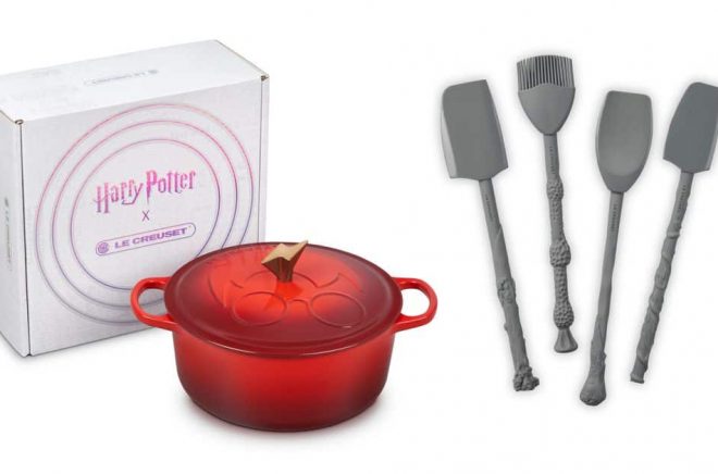 Förhoppningsvis blir maten magiskt god med Le Creusets nya kollektion med Harry Potter-köksredskap. Foto: Le Creuset