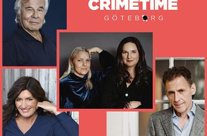 Crimetime 2023: JAN GUILLOU, CARINA BERGFELDT, SOFIE SARENBRANT, MARI JUNGSTEDT, DAVID LAGERCRANTZ.