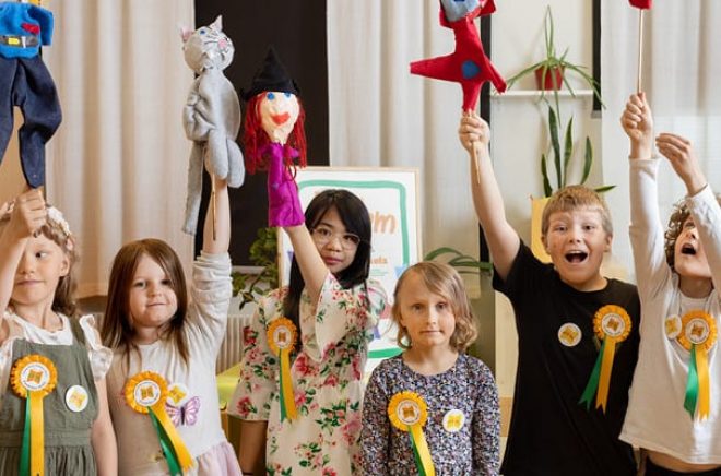 Elever på Fredrika skola i  i Åsele kommun i Västerbotten. Foto: Malin Grönborg