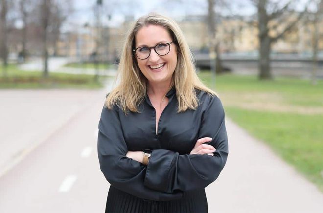 Författaren Frida Gråsjö. Foto: Helena Christerdotter.