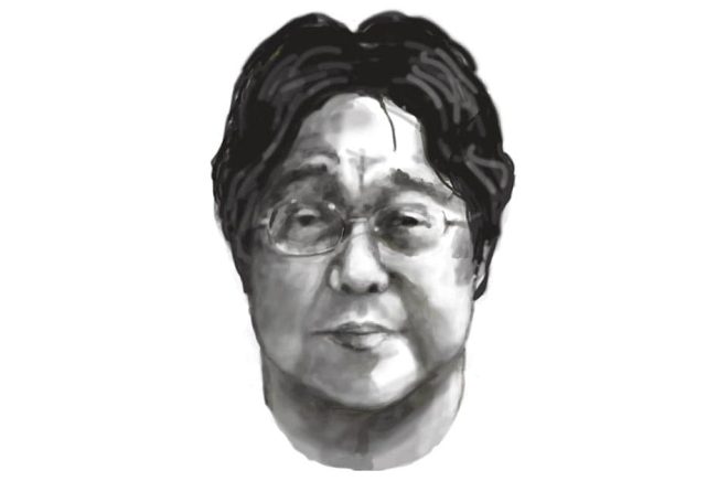 gui-minhai-2025-manifestation Årets Gui Minhai-porträtt, tecknat av Sven Nordqvist.