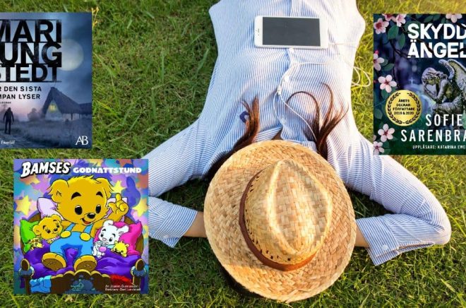 Tre av de populäraste ljudböckerna hos Storytel och Nextory sommaren 2021. Foto: Istock. Montage: Boktugg