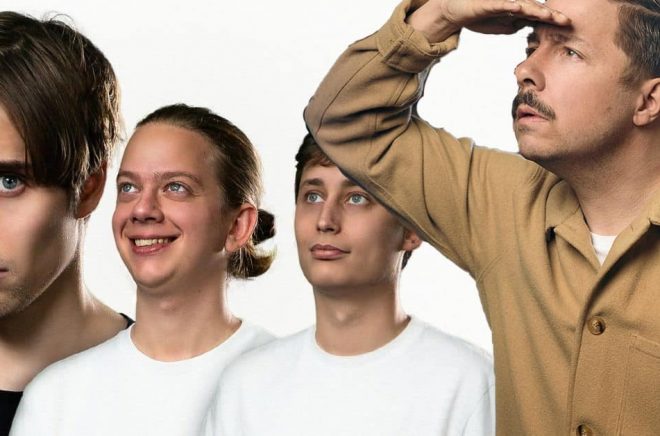 Humorgruppen IJustWantToBeCool (foto: IJWTBC) och David Sundin (foto: Stefan Tell) är några av alla de kändisar som kommit till bokbranschen från rörliga medier och gjort succé.