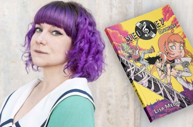 Serietecknaren och illustratören Lisa Medin. Foto: Ulrica Zwenger.