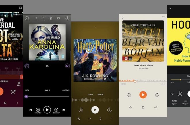 appar för ljudböcker - test juli 2022