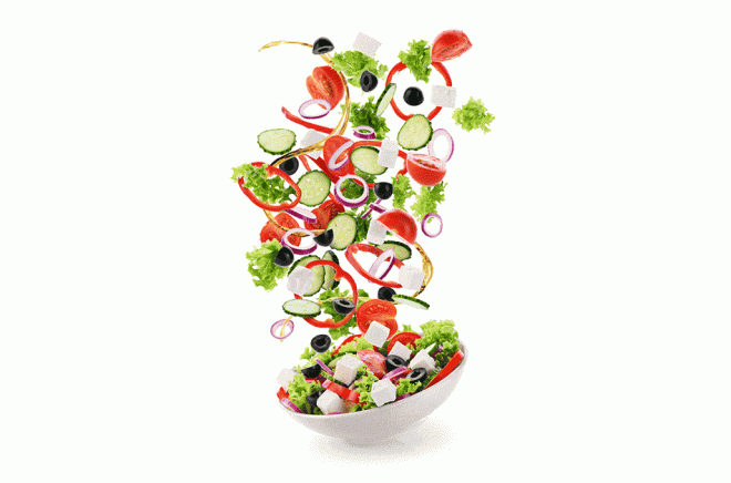 Sallad eller pocket? Foto: iStock. Animation: Boktugg. (pocketboken Senseis portfölj är utgiven av Tranan)