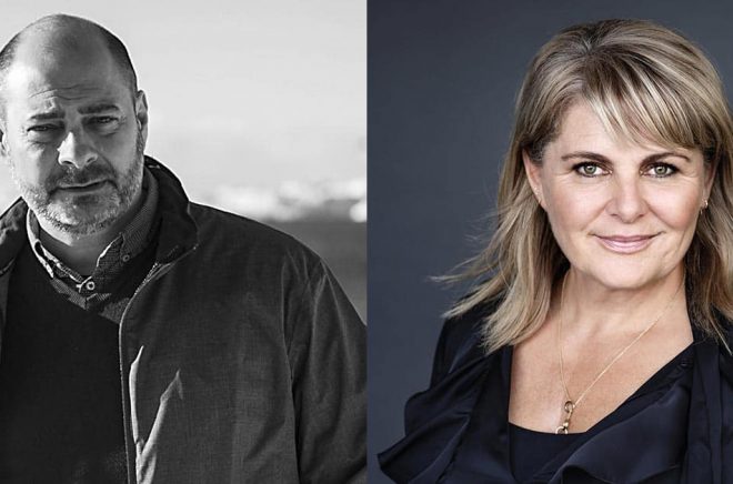 Mads Peder Nordbo och Sara Blædel