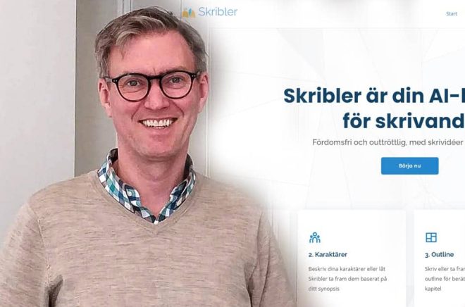 Mats Ingelborn, förfttare och VD för Lejonel AB som utvecklar Skribler.