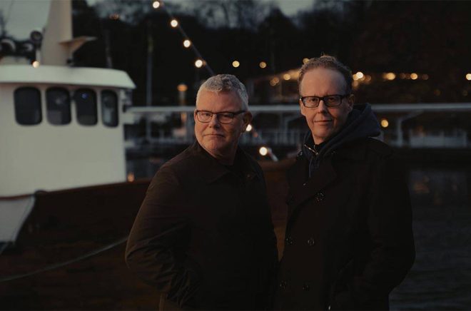 Arne Dahl och Jonas Moström. Foto: Kajsa Göransson