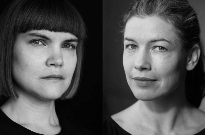 Författarna Sara Bergmark Elfgren (foto: Henric Lindsten) och Sara Lundberg (foto: Ola Kjelbye) är nominerade till Nordiska rådets barn- och ungdomslitteraturpris.