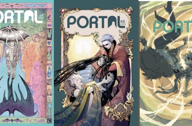 Seriefrämjandet lägger ner serietidningen Portal vid årsskiftet av ekonomiska skäl. Här är några av de utkomna tidningarnas omslag.