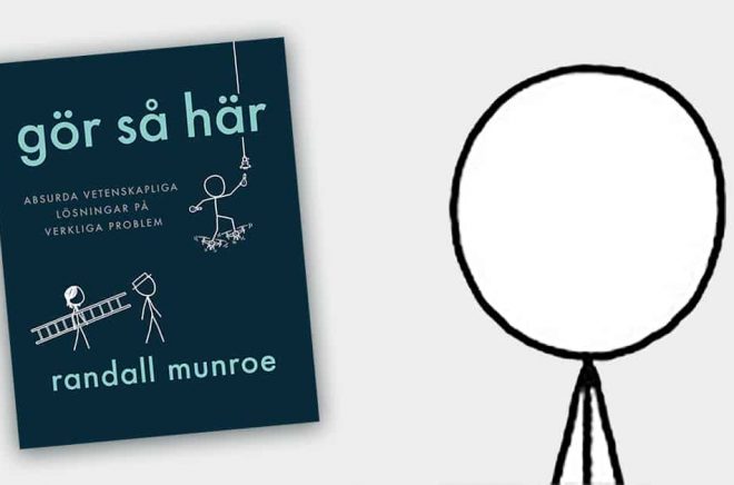 Randall Munroe är programmerare och serieskapare, framför allt känd som skapare av serien xkcd. Men han är även författare - dock utan författarbilder förutom detta självporträtt. Boken How to släpps hösten 2019, även på svenska.