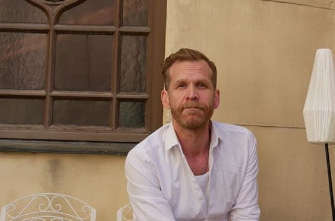 Rickard Lundberg, en av grundarna till Aniara Press. Foto: Liv Henley.