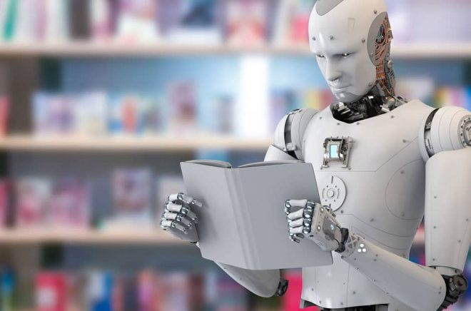 Robotar ersätter bokhandlare? Riktigt så här avancerad är inte den robot som tar emot kunderna i Beijing - men kanske är det nästa steg? Foto: Fotolia.