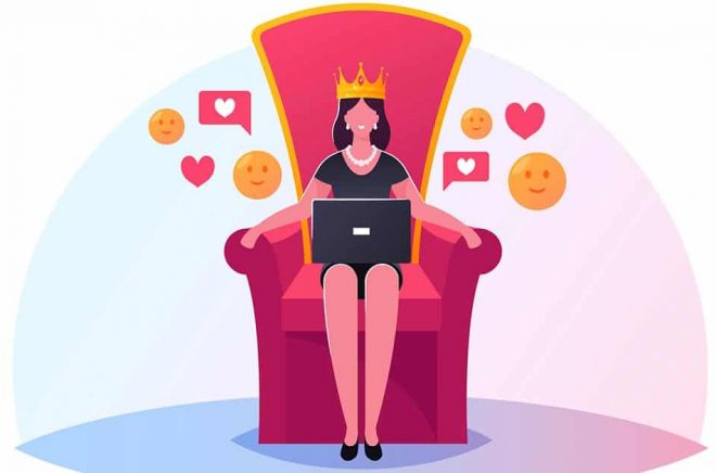 Queen of social media? Illustration: iStock.